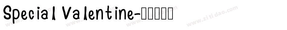 Special Valentine字体转换
